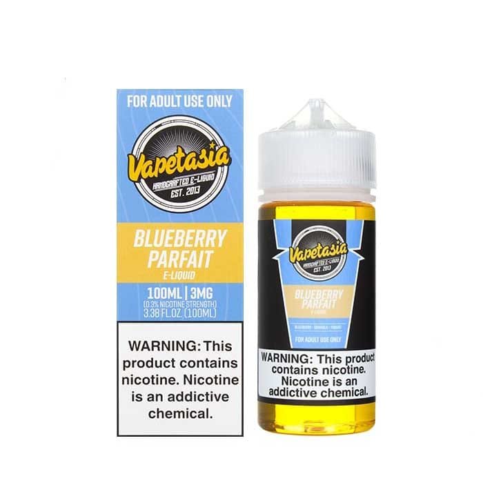 BLUEBERRY-PARFAIT-BY-VAPETASIA-100ML.jpg BLUEBERRY PARFAIT BY VAPETASIA 100ML - Image 1