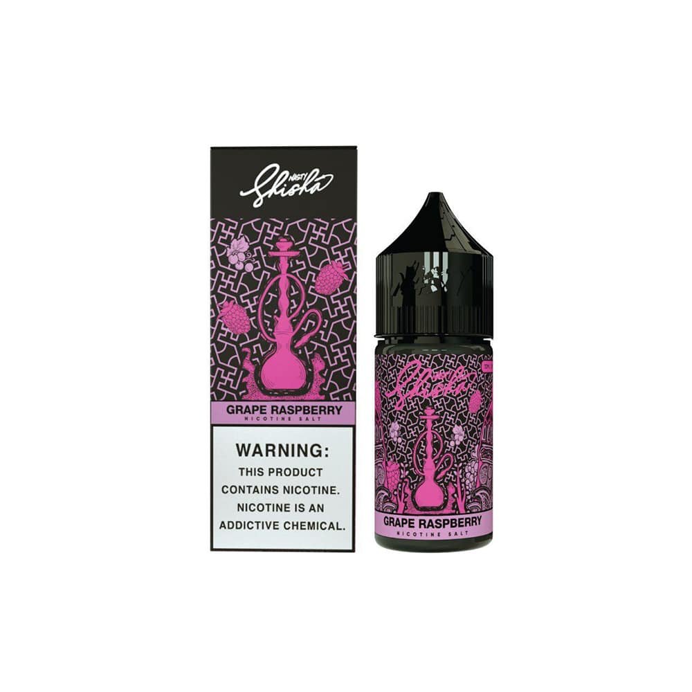 Grape-Raspberry-Nasty-Salt.jpg GRAPE RASPBERRY BY NASTY SHISHA NICOTINE SALT 30ML - Image 1