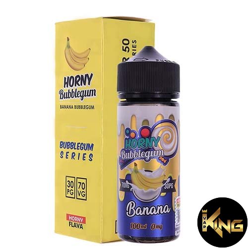 HORNY-BUBBLEGUM-BANANA-100ML-E-LIQUID.jpg HORNY BUBBLEGUM BANANA 120ML E-LIQUID - Image 1