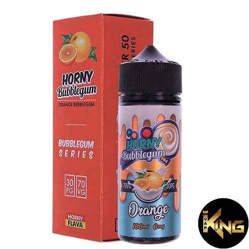 HORNY-BUBBLEGUM-ORANGE-100ML-E-LIQUID.jpg HORNY BUBBLEGUM ORANGE 120ML E-LIQUID - Image 1