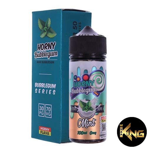 HORNY-BUBBLEGUM-SOUR-MINT-100ML-E-LIQUID.jpg HORNY BUBBLEGUM MINT 120ML E-LIQUID - Image 1