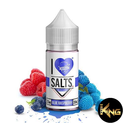 I_Love_Salts_-_30_Blue_Raspberry_600x-min.jpg BLUE RASPBERRY - I LOVE SALTS - MAD HATTER JUICE - 30ML - Image 1