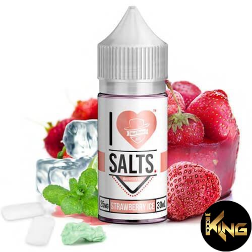 STRAWBERRY ICE - I LOVE SALTS - MAD HATTER JUICE - 30ML - Image 1