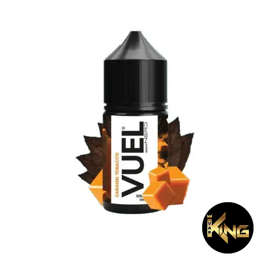 NERD-VUEL-SALTNIC-30ML-Caramel-Tobacco.webp NERD VUEL SALTNIC CARAMEL TOBACCO 30ML - Image 1