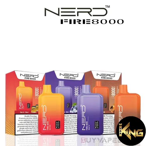 Nerd-Fire-8000-Puffs-Disposable-Vape-In-Dubai.webp NERD FIRE 8000 PUFFS DISPOSABLE - Image 1