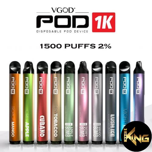 VGOD-Pod-1K-1500-Puffs-2.jpg BUY VGOD POD 1K 1500 PUFFS 20MG DISPOSABLE VAPE - Image 1