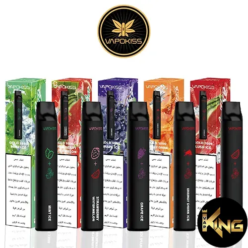 Vapokiss-Gold-3500-Puffs-Disposable-Vape.webp VAPOKISS GOLD 3500 PUFFS DISPOSABLE - Image 1